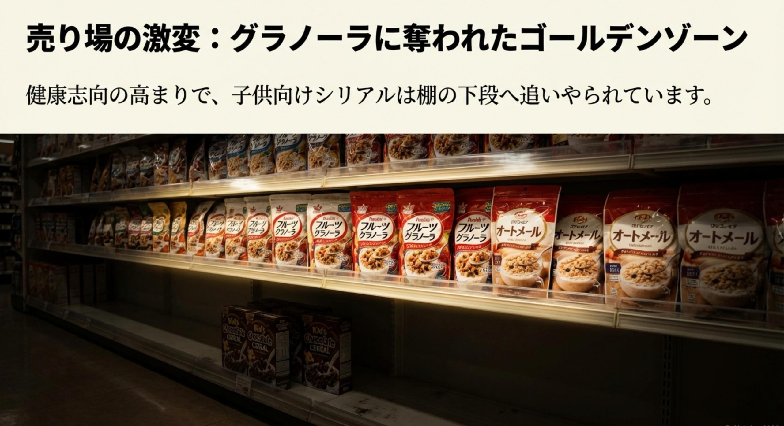 ケロッグ チョコワ 販売終了 シリアル売り場の激しい棚割り競争と見かけない理由