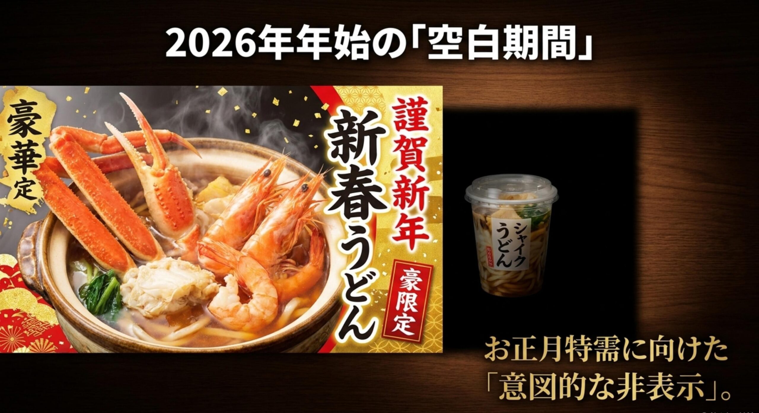 年明けうどんのプロモーション展開による2026年年始の空白期間に起きたこと