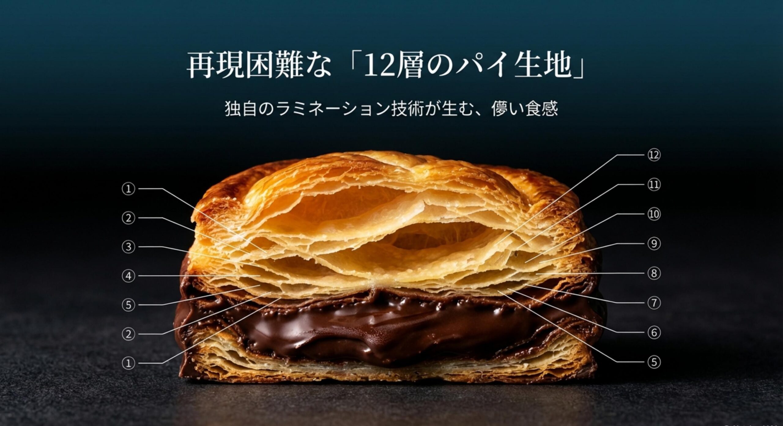 森永リーフィ 12層のパイ生地という再現困難な技術