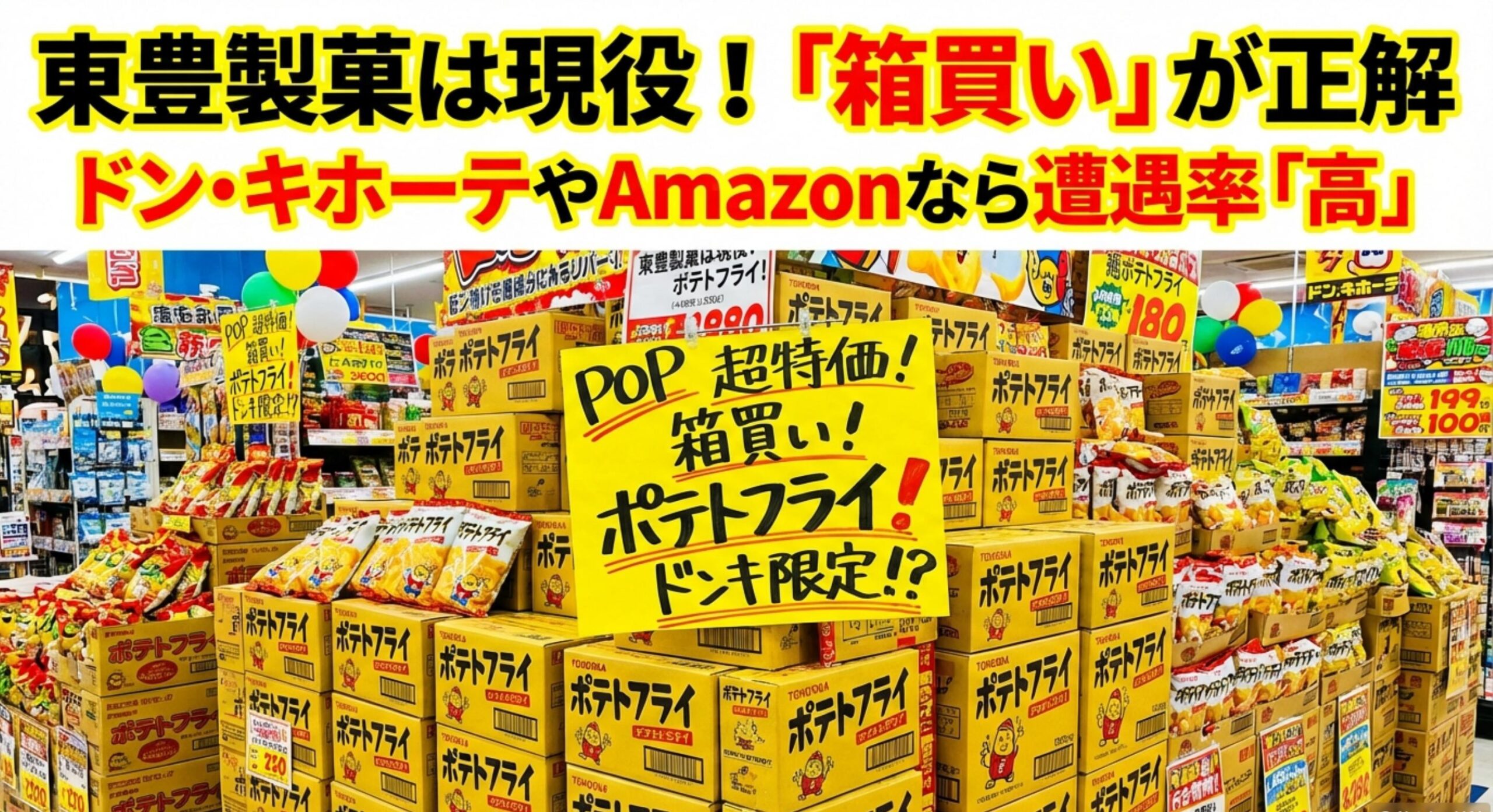 駄菓子 ポテトフライ 販売終了 箱買い推奨!ドンキ等で確実に手に入れる現在の流通ルート