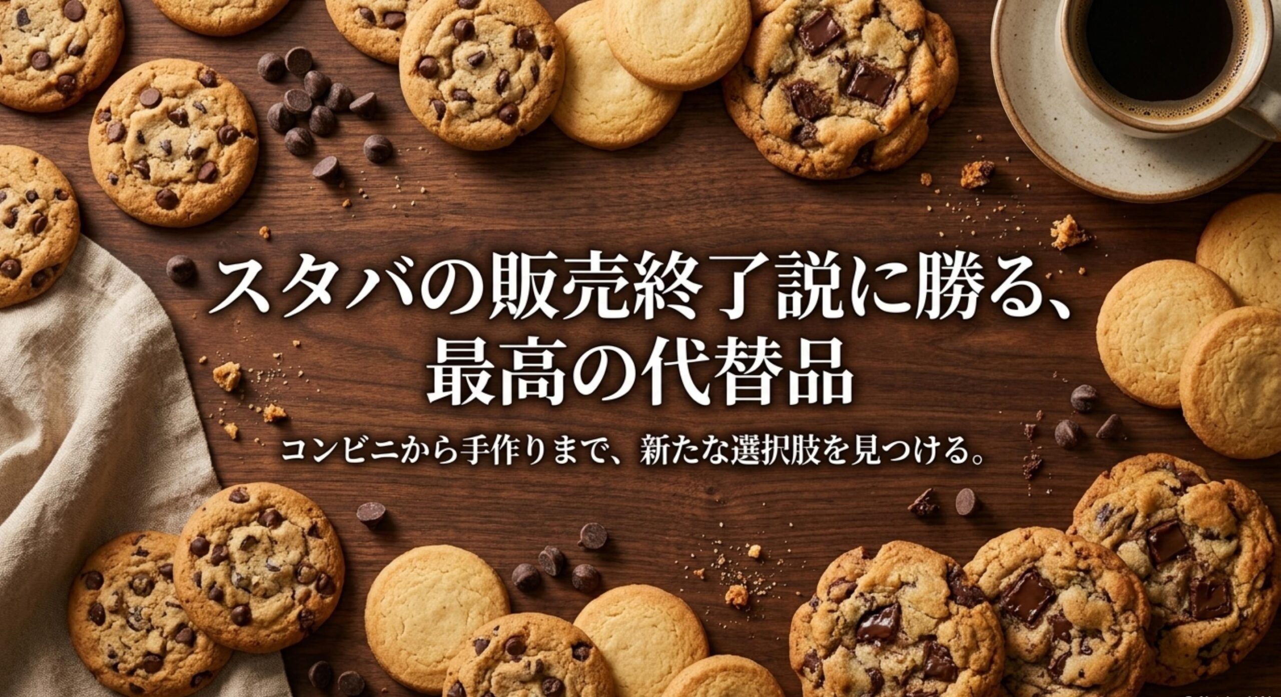 スタバのクッキー販売終了説に勝るコンビニ等の代替品