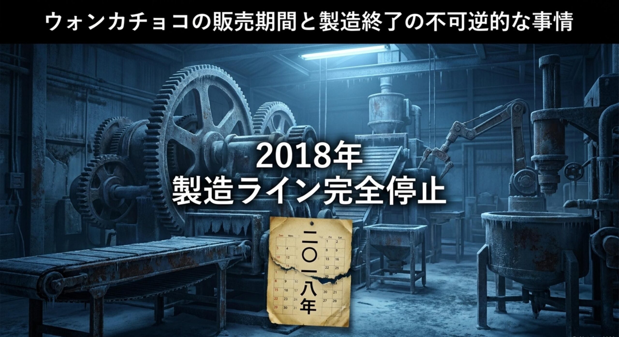 日本国内におけるウォンカチョコの販売期間と製造終了に至った不可逆的な背景