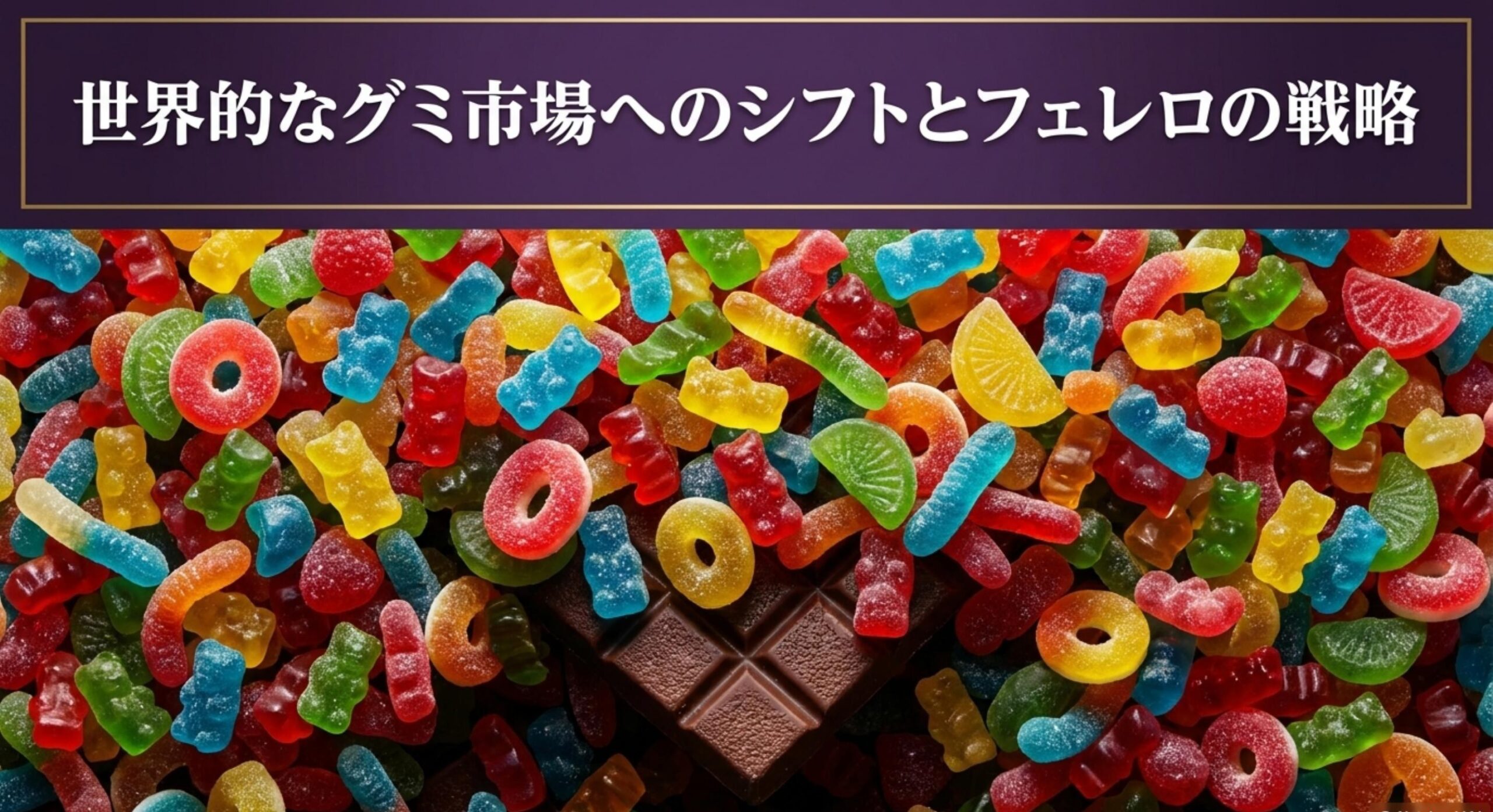 フェレロ社による世界的なグミ市場への戦略シフトと商品展開