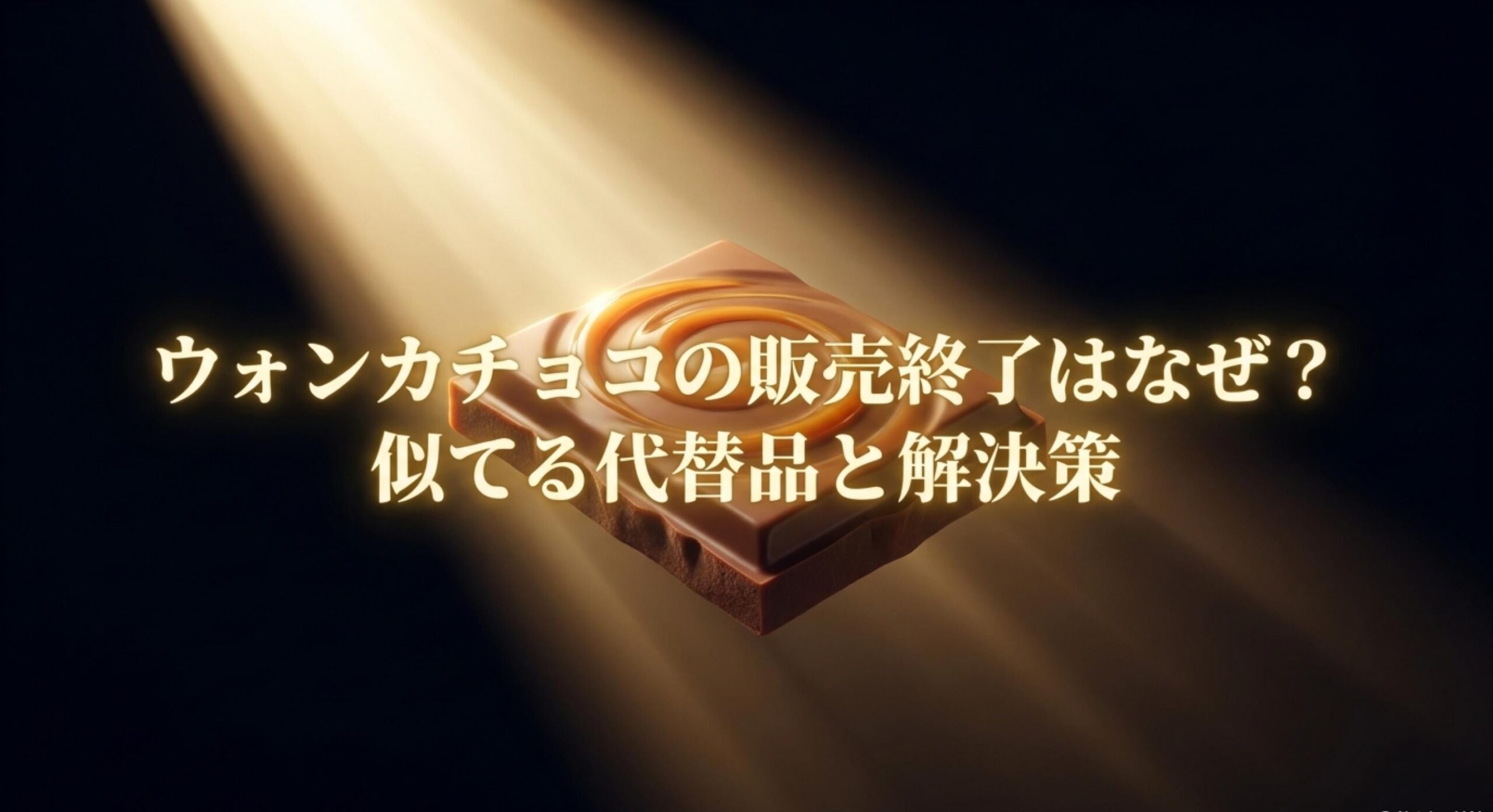 ウォンカチョコ販売終了を嘆く方へおすすめする食感が似てる絶品の代替品