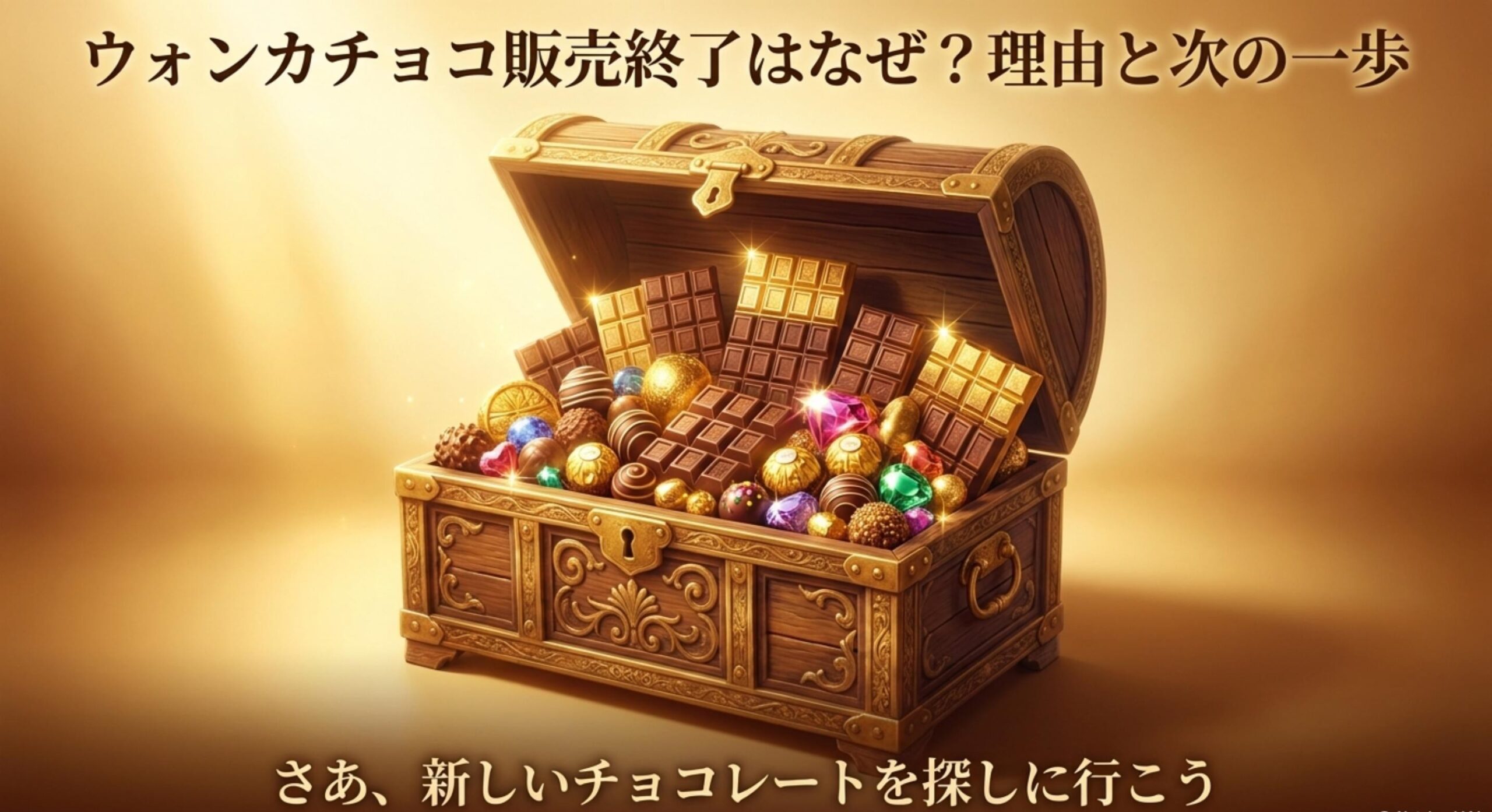 ウォンカチョコ販売終了はなぜ？理由と次の一歩