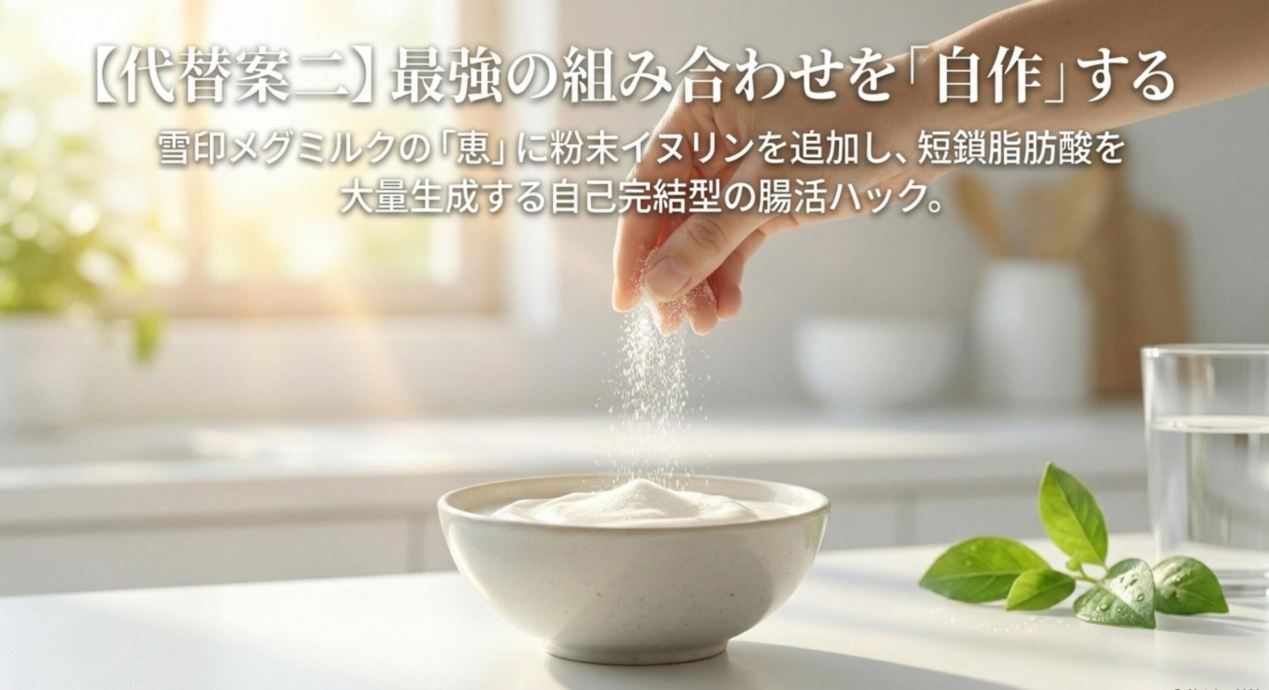 ビフィックス雪印メグミルクとイヌリン追加で腸活機能を自己完結