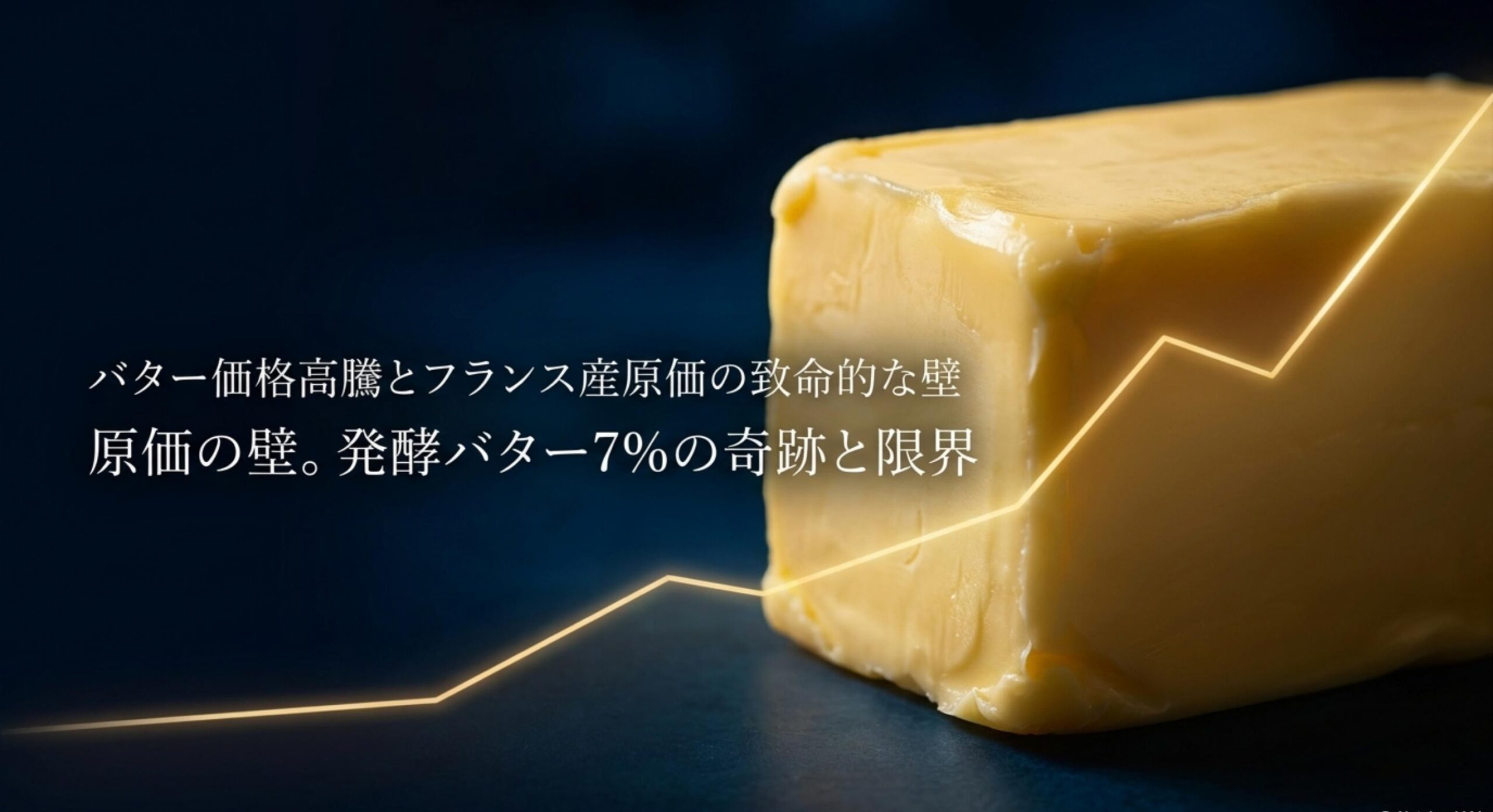 バター価格の高騰とフランス産原料による原価の壁という課題