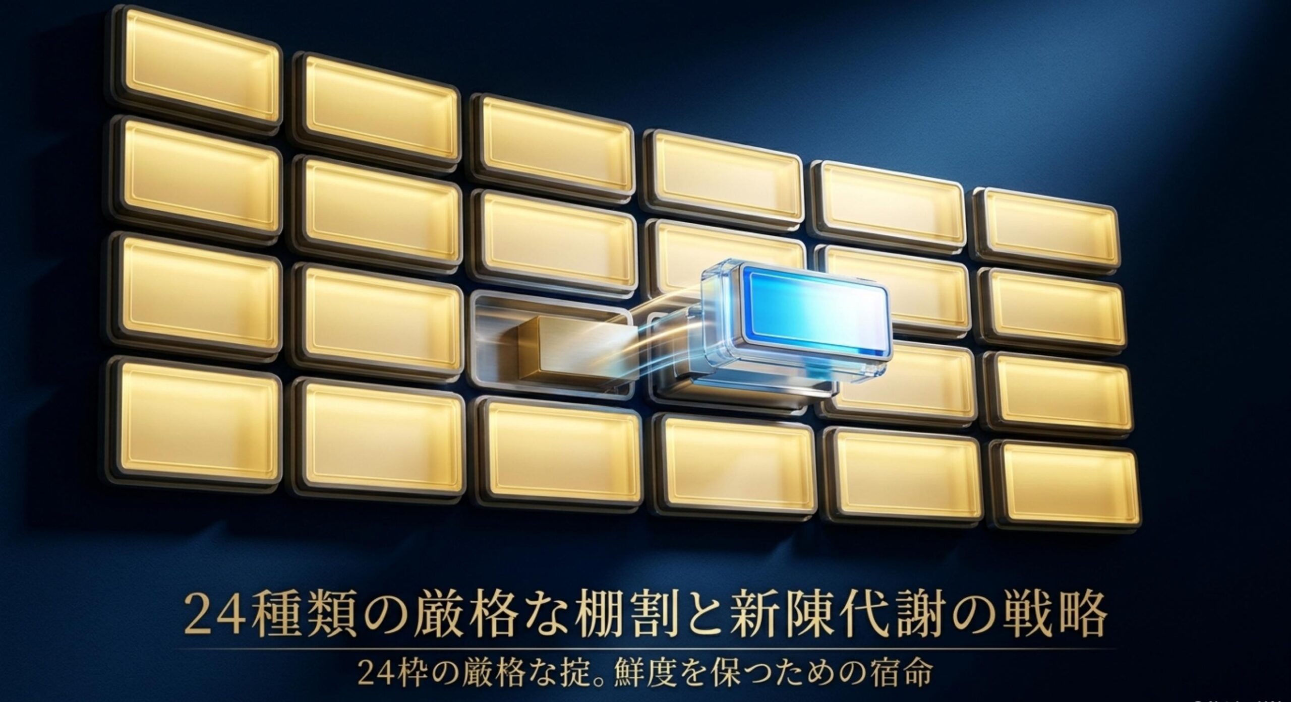 プチシリーズにおける24種類の厳格な棚割りと商品入れ替え戦略
