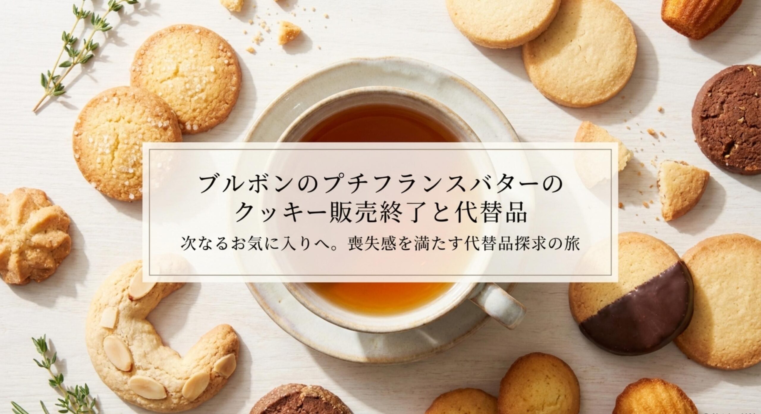 販売終了したブルボンプチフランスバターのクッキーの代わりとなる代替品