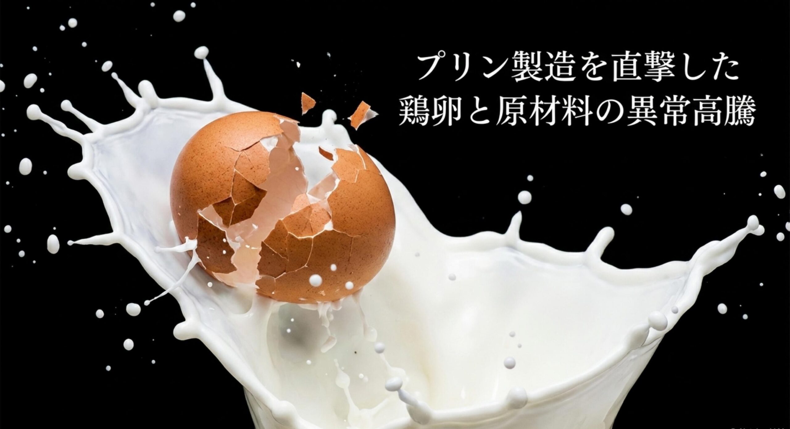 明治 販売終了 理由 プリン製造を直撃した鶏卵と原材料の異常高騰