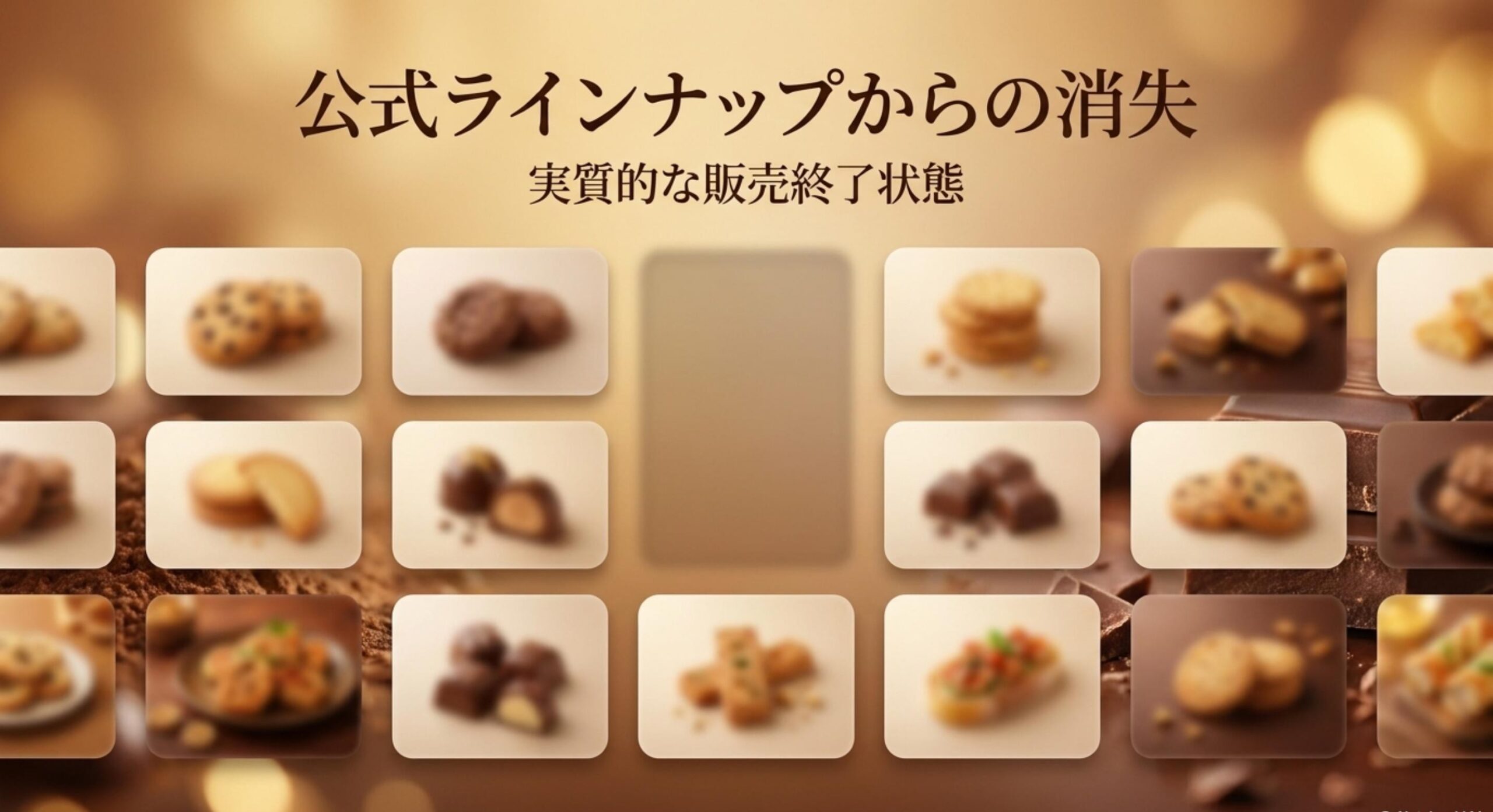 ブルボン プチ しっとりチョコクッキー 公式ラインナップから消失し実質的に販売終了状態へ