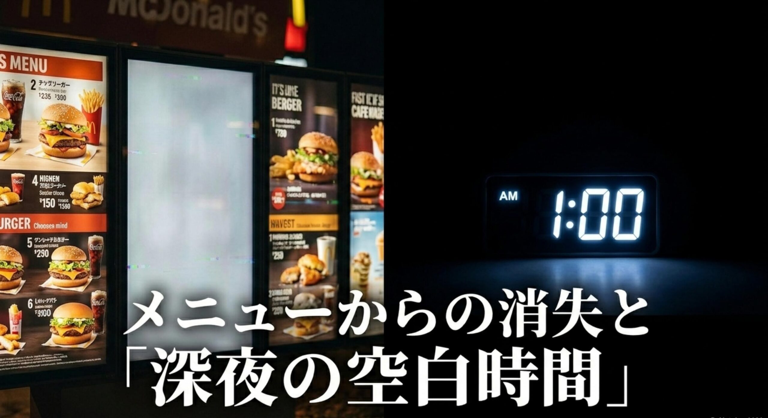マック サンデー 販売終了 なぜ メニュー表からの消失と深夜メンテナンスによる誤認
