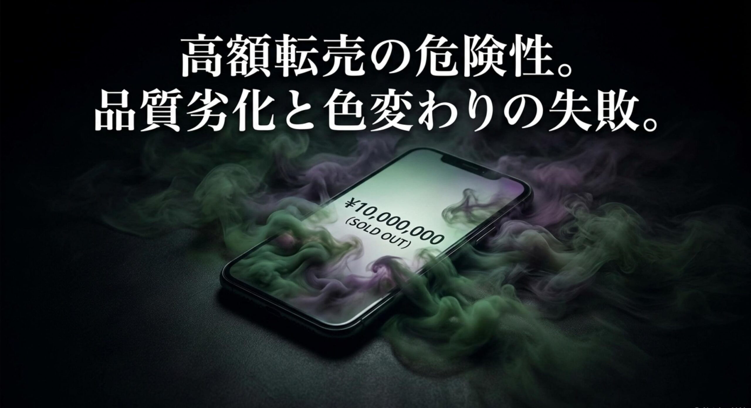 粉の劣化による危険性が高いフリマアプリでの高額転売に注意すべき理由