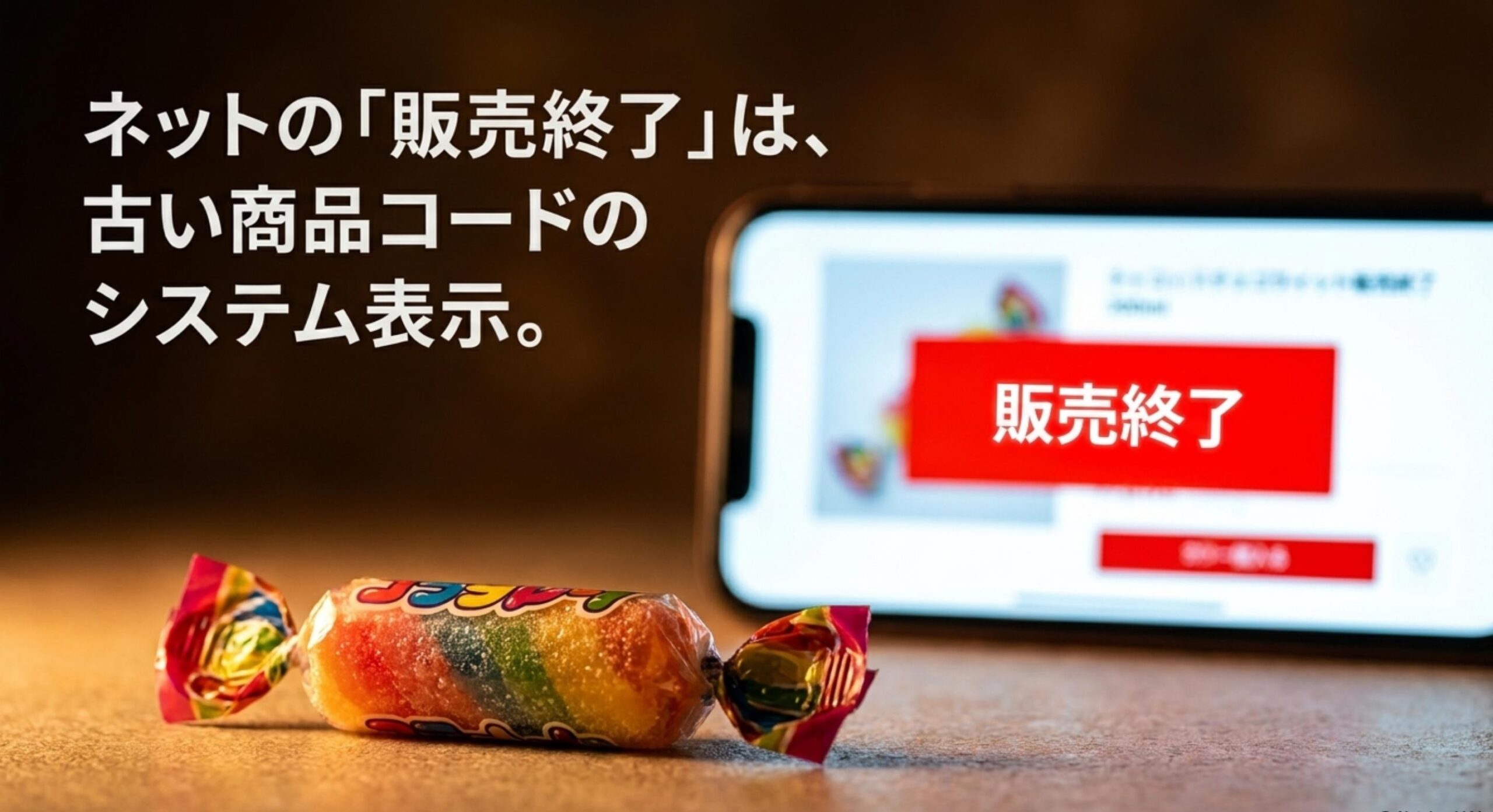 アンパンマン キャンディスティック 販売終了 なぜ 旧パッケージのECサイト上のシステム表示