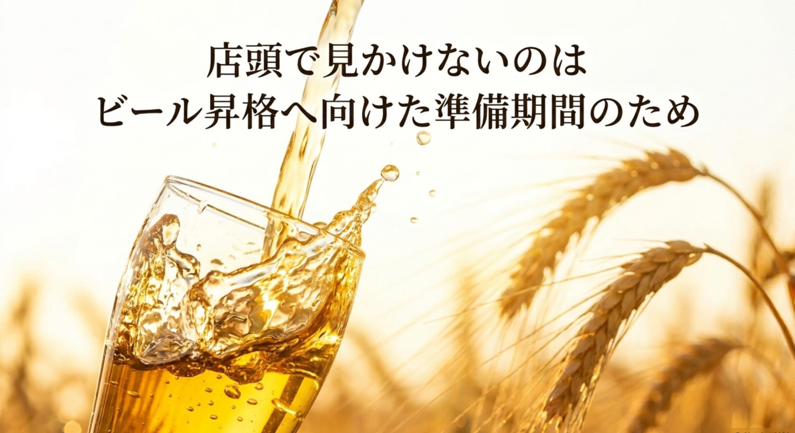 麦とホップが店頭で売ってない理由は、本格ビール昇格へ向けた準備期間のためです