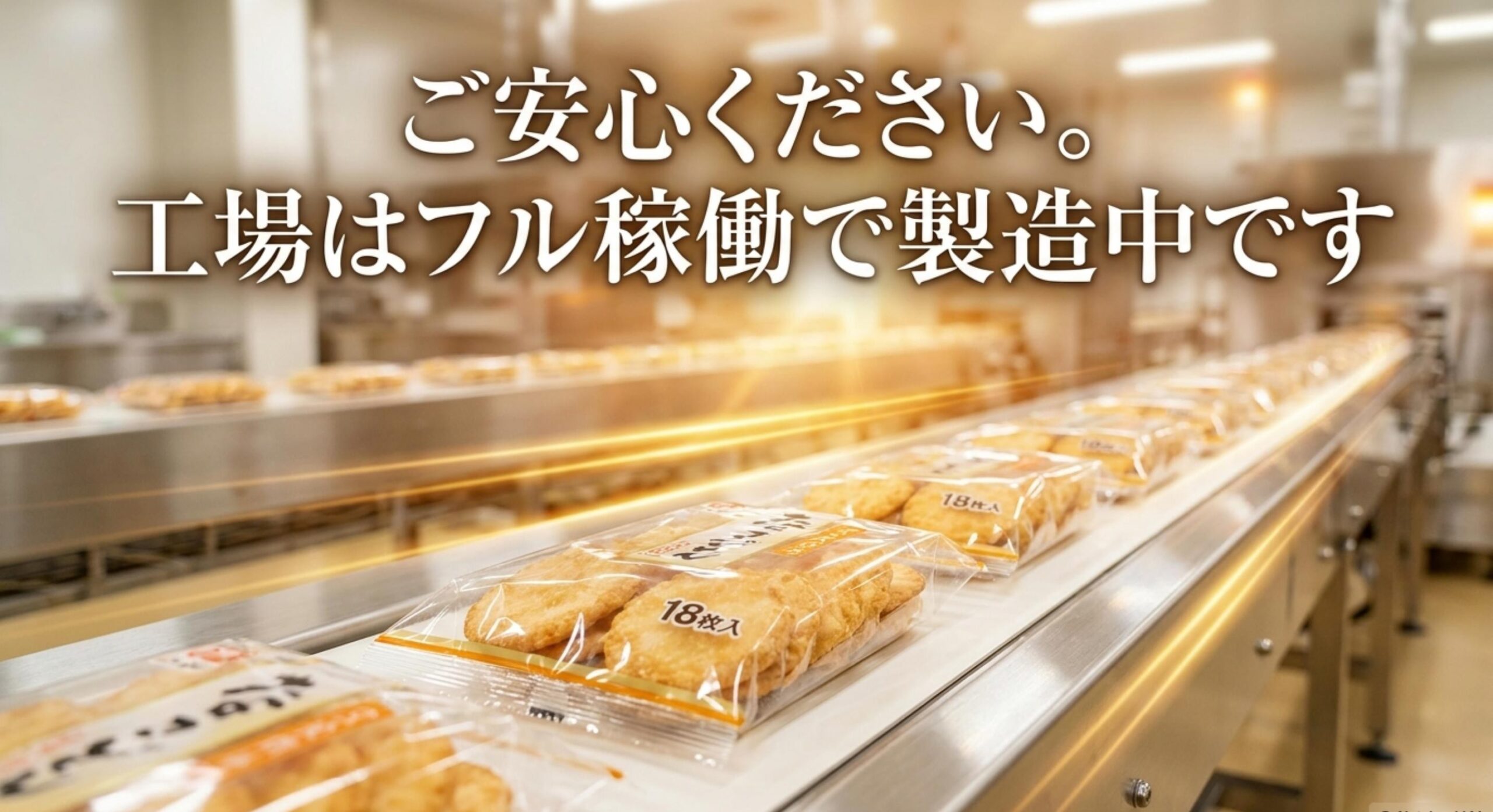 立正 堂 純 米 せんべい 売っ て ない メーカー公式発表と増産体制による販売継続