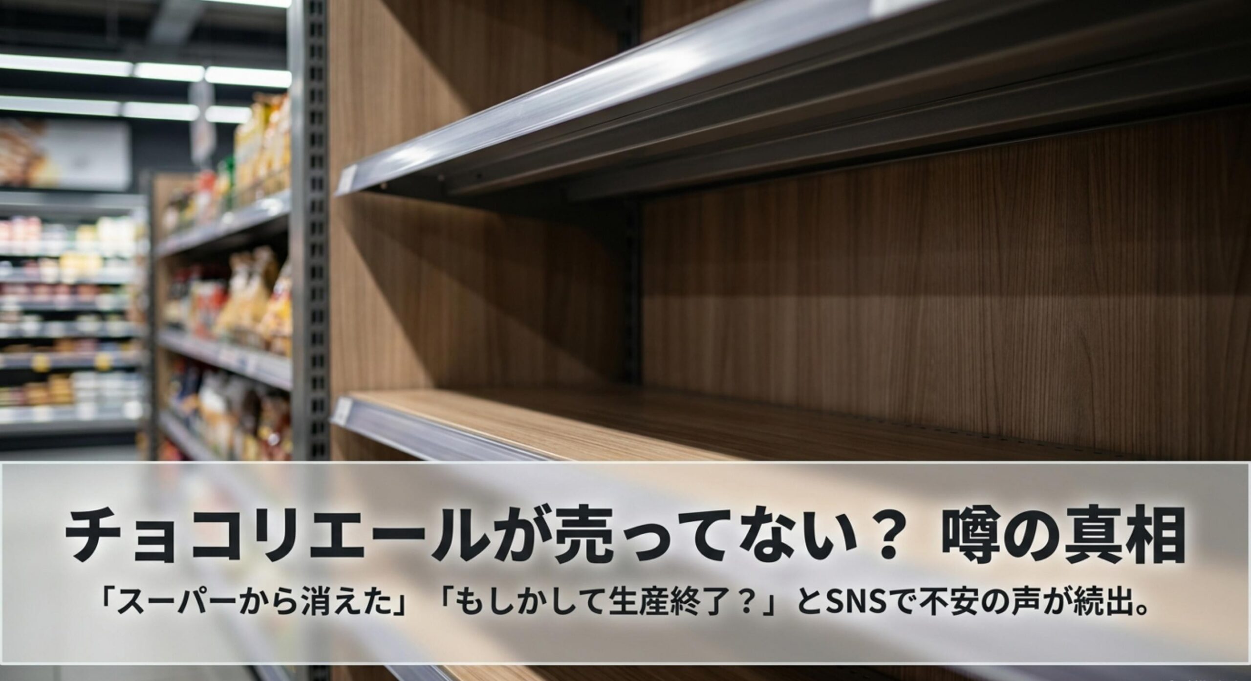 チョコリエールが売ってない噂の真相