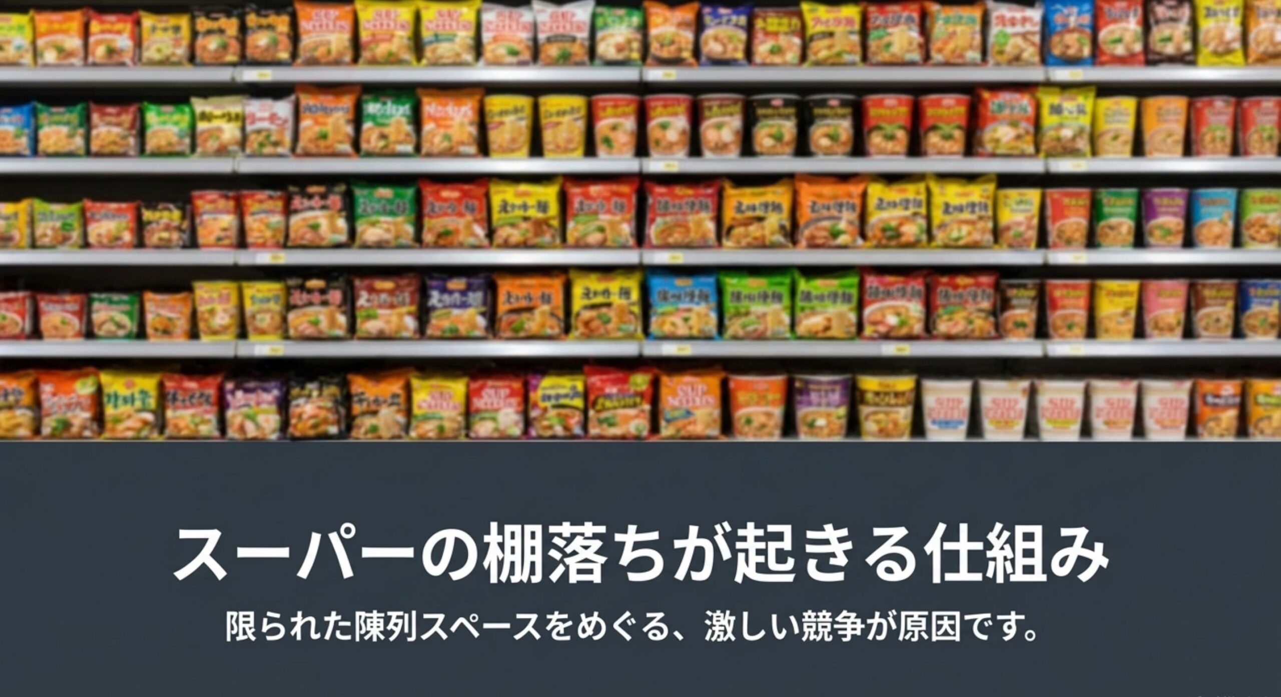 スーパーの棚落ちが起きる仕組み